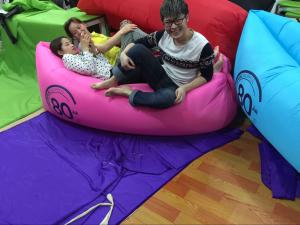 Wholesale 2016 Hot selling U style lay bag lamzac hangout inflatable sleeping bag/ lazy bag from china suppliers