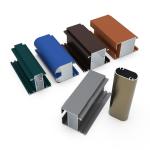 Blue Powder Coated Aluminium Profiles For Building Decoration