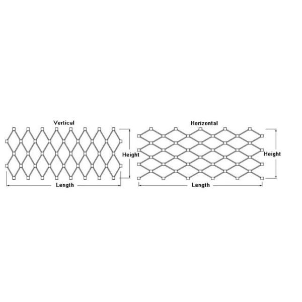 Flexible 304 316 Stainless Steel Cable Ferrule Woven Wire Rope Mesh for Bridge