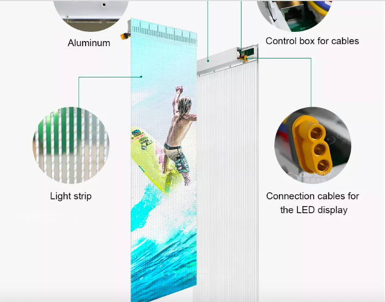 Led Screen Display Transparent Video Wall Indoor P10 Full Color
