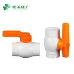 100% Material with High Thickness Flexible Ball Valve Dn40 PVC Plastic Red