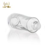Clear Glass 50ml Cosmetic Lotion Pump Bottle high end atmosphere
