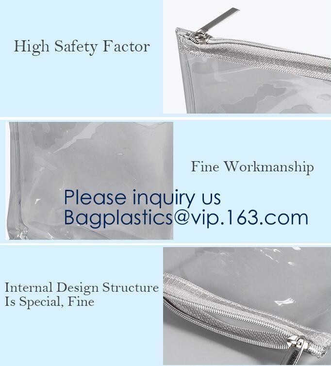 Wholesale high quality transparent eva cosmetic bag for swimwear/ large capacity storage bag for toiletries, BAGEASE