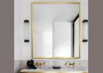 Popular Large Framed Bathroom Wall Mirrors Punch Free Installation Corrosion