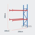 ODM Heavy Duty Metal Shelves , Industrial Warehouse Storage Racks H1830×W914