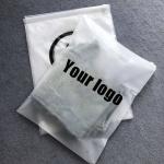 Oem Custom Frosted Pe Zipper Bags Reusable for T Shirt Swimwear Packing