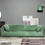 Gray Green Blue Living Room Sectional Sofa Couch Velvet Big Sofa Set 2650mm