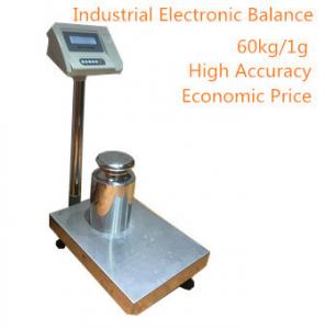 Wholesale Electronic 60Kg/1g Industrial alloy steel Platform Scales With Sticker Printer 220VAC from china suppliers
