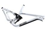 White Carbon Fiber Full Sus Bike Frame , 27.5er Plus Full Suspension Mtb Frame