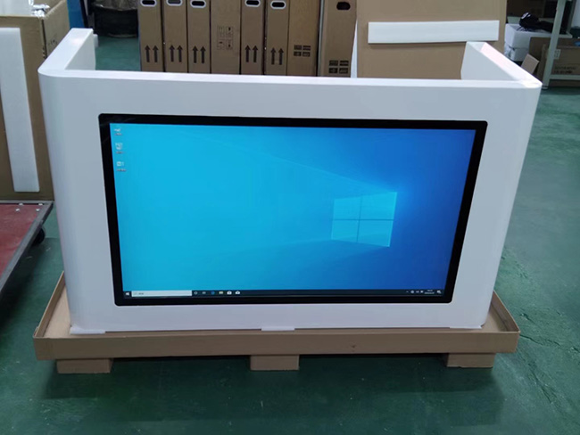 Smart Touchscreen Table LCD Advertising Multi Touch Screen Kiosk for Coffee Bar Table/Conference