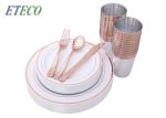 Dishwasher Safe Gold Cutlery Set Plate Knife Kitchen Tools Restaurant Using