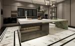 Fadior U-Shaped Luxury Stainless Steel Kitchen With Striking Island