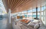 Decorative Wooden Grain Aluminium Strip Ceiling , Coloured Suspended Ceiling