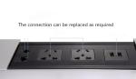 Aluminum Alloy Conference Table Socket Multimedia Information Box , Multi -