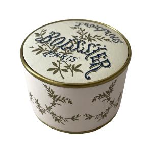 Wholesale OEM ODM Rolled Edge Lid round kraft paper boxes With Metal Bottom from china suppliers