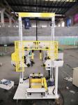 Simple Operation Vertical Coil Wrapping Machine For Woven Tape , Wrapping Film
