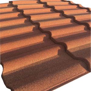 Wholesale Directly Supply Red Blue Black Colorful Stone Coated Metal Roof Tiles 1340mm*420mm*0.4mm for Customer Requirements from china suppliers