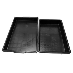 Wholesale ESD PCB Tray Thicken PP Plastic Antistatic Storage Trays Black ESD Packing Blister from china suppliers