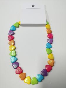 Wholesale Multicolor Heart Beaded Bracelet , Practical Childrens Rainbow Bracelet from china suppliers