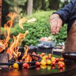 Outdoor Rust Charcoal Corten Steel BBQ Grill Heavy Duty