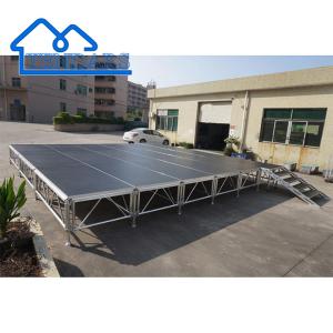 Wholesale Customizable Shape Aluminum Stage Wedding Stage Event Stage System With Roof Truss For Concert Etc from china suppliers