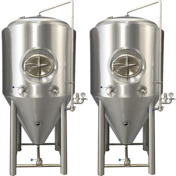 PLC / DCS Stainless Steel Beer Brewing System , 1500L Industrial Beer Brewing