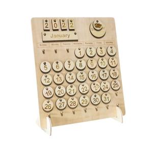 Wholesale Home Wooden Calendar Kid Montessori Calendar Organizer School Educational Toy from china suppliers