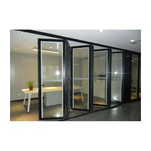 Wholesale KDSBuilding Soundproof Waterproof Veranda Fold up Retractable Cheap Security Glass Folding Door from china suppliers