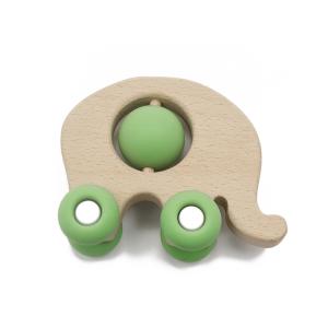 Wholesale PVC Phthalate Lead Free Elephant Rattle Food Grade Silicone Car Toy from china suppliers