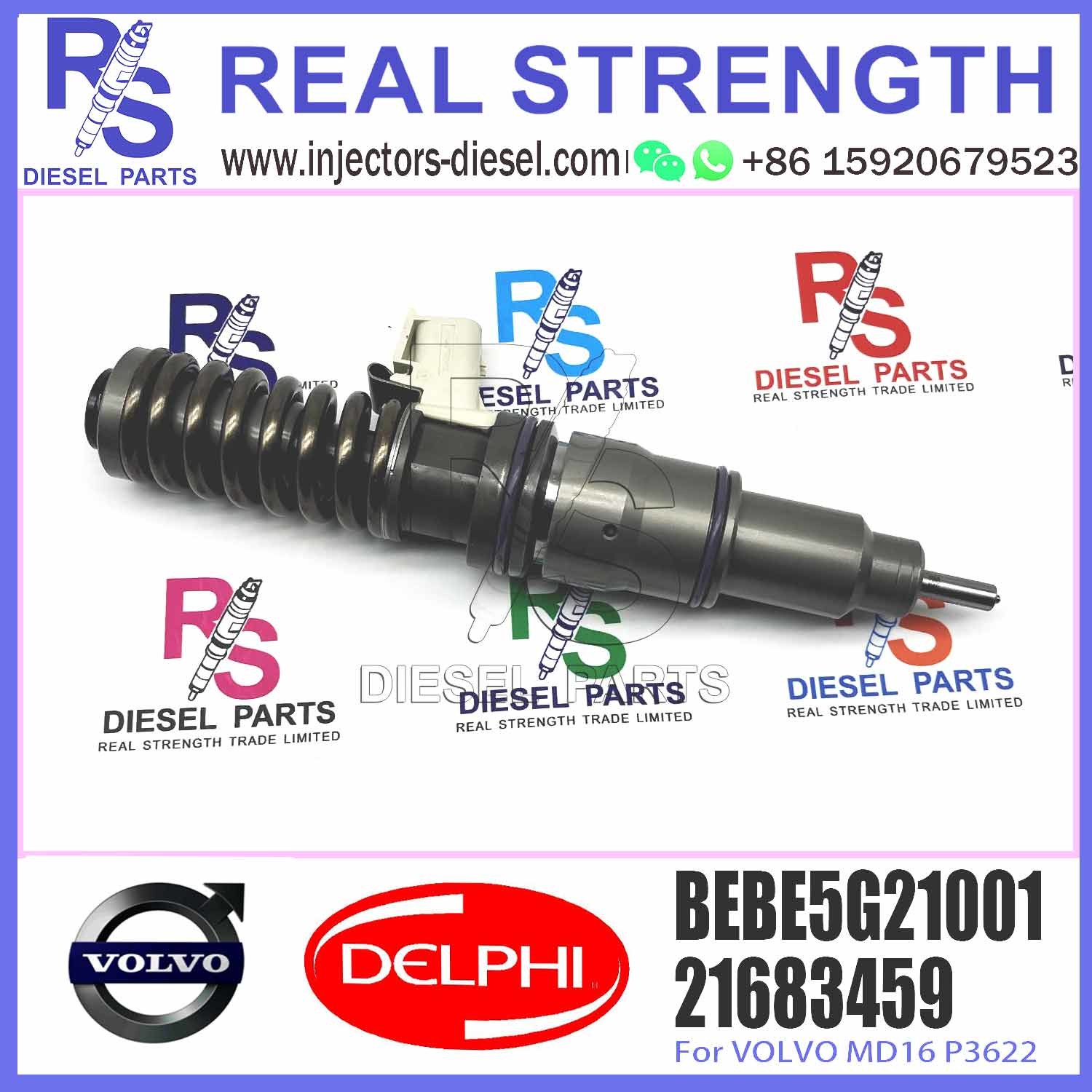 21683459 Common Rail Diesel Fuel Injector For V-O-L-V MD16 P3567 Nozzle L371TBE 21683459 BEBE5G21001