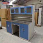 Alkali Resistant Hospital Lab Furniture Wall Bench C Frame Waterproof