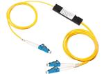 3mm SC LC FC 1x2 FTTH Fiber Optic Splitter Optical FBT Couplers
