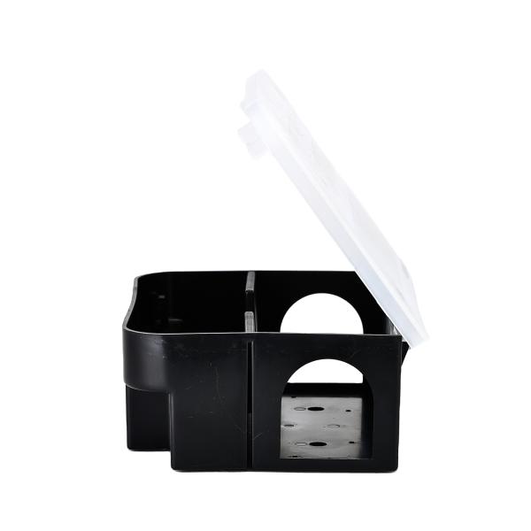 1 Capacity Durable Plastic Rat Mouse Mice Rodent Bait Snap Station Box Pest