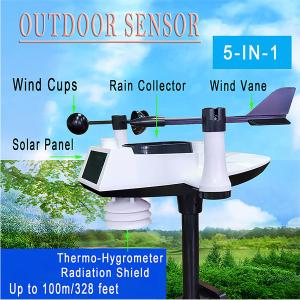 Wholesale Solar Powered Weather Station Wireless Indoor Outdoor OEM ODM from china suppliers
