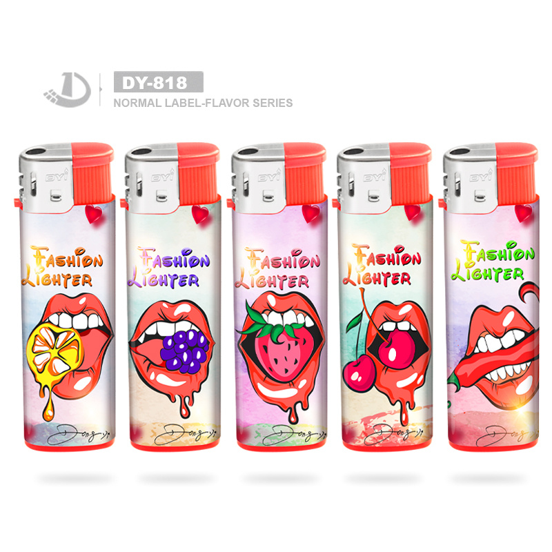 Whosale Disposable Electronic Transparent Candle Cigar Lighter