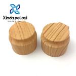 28mm Flip Top Plastic Bottle Caps Cosmetic Packaging Natural Bamboo Bottle