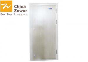 China Oak Wood 90 minute Fire Rated Doors With Steel Frame/ Perlite Board Filler/ Melamine Finish on sale