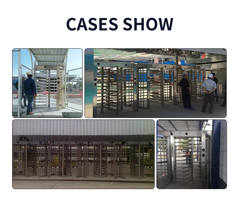 Top Grade Durable Tested Access Control Full Height Turnstile Gate For High-Risk Facilities