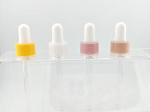 Wholesale 18 20 Colorful Plastic Essential Oil Glass Screw Dropper Non Spill For Skincare from china suppliers