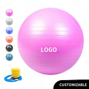 Wholesale Pvc Explosion Proof Fitness 45cm  17.7inch Yoga Ball With Air Pump Exercise Ball Exercise Equipment Yoga Ball from china suppliers