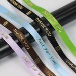Recyclable Satin Ribbon Custom Designed Printed Logo Thank You Gift By