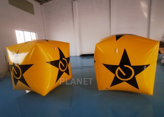 EN14960 Inflatable Cube Water Floating Swimming Safety Buoy Uv Resistance