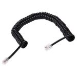 Customization Rj9 Coiled Telephone Handset Cable 5 Feet Rj11 Telephone Cable