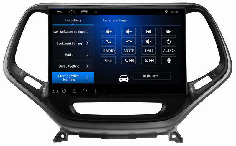 Ouchuangbo car gps nav ndroid 8.1 system for Jeep Cherokee 2016 with BT USB wifi 4 Core CPU calculator function