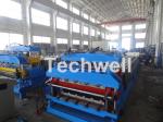 18 Forming Stations Roof Panel Roll Forming Machine , Double Sheet Roll Forming