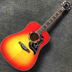 Wholesale Custom 41&quot; Solid Spruce Top Classic Acoustic Guitar with Pickup 301 Rosewood Fingerboard Mahogany Back Side from china suppliers