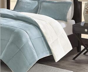 Wholesale Super Soft Winter Fleece Comforter Blue/Custome-Color 100% Polyester Fill Corduroy Blanket from china suppliers