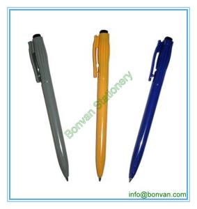 Wholesale side click hotel promo ballpen, logo printed simple pen from china suppliers
