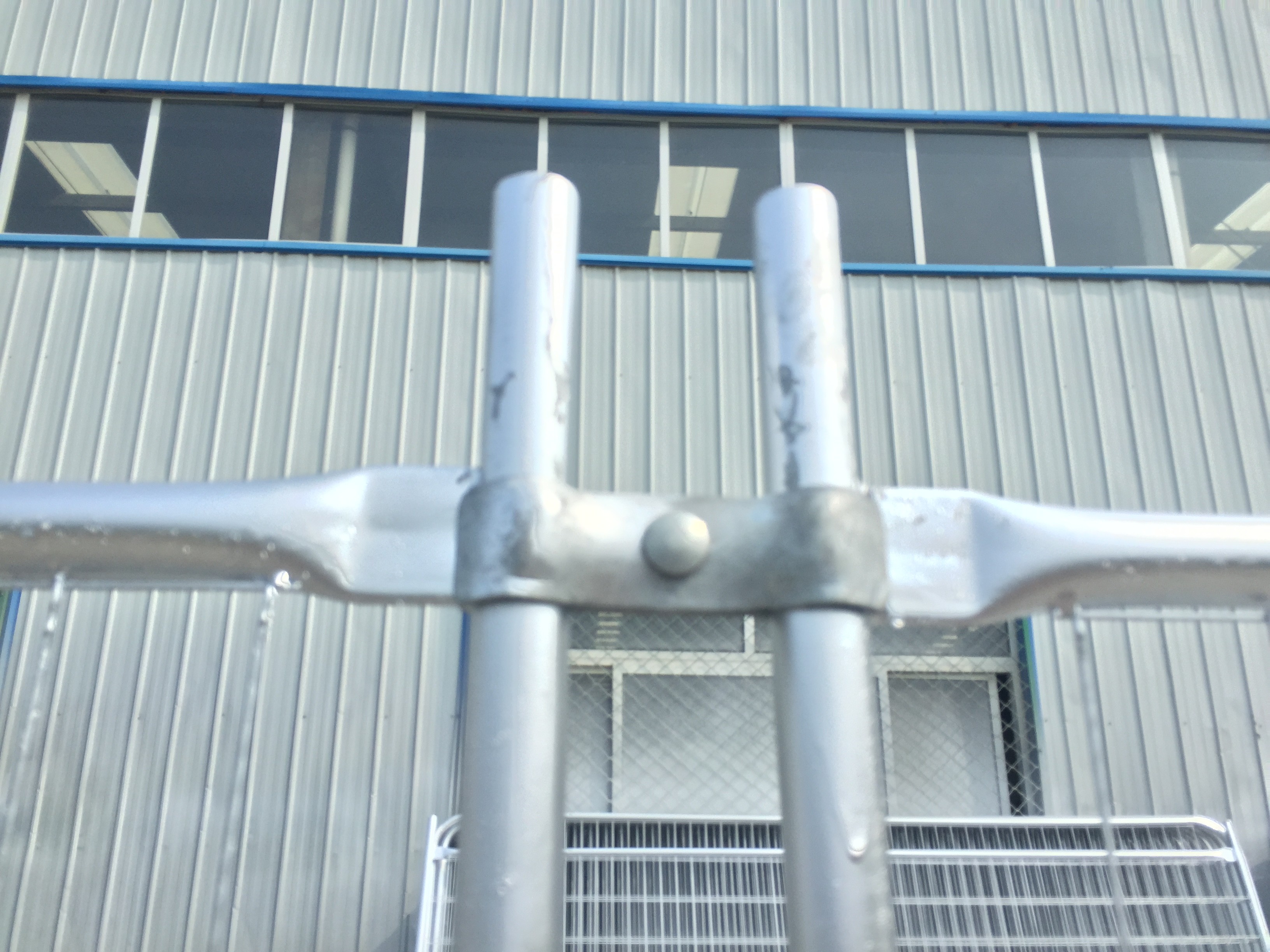 Q235 Steel Temp Fence Panels Galvanized Chain Link Panels For Sporting Events