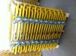 Yellow Powder Coated Scaffold Ladder Access Gates Adjustable For Mezzanines